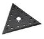 Velcro triangular backing pad